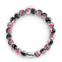 Black x Pink | .925 Sterling Silver | Firefly Glass Love Bracelet